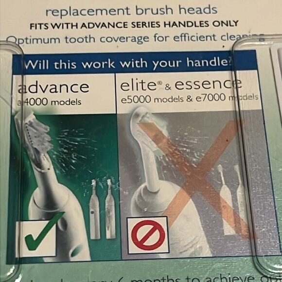 PHILIPS SONICARE A SERIES STANDARD REPLACEMENT NWT 2 BRUSH HEADS - Picture 6 of 6